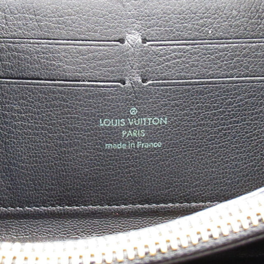 Louis Vuitton Python Long Wallet Leather Black Zi… - image 6
